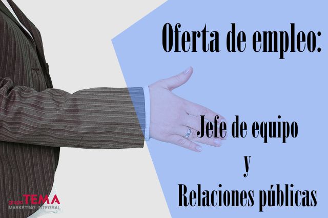 Oferta de trabajo: Jefe de equipo y Relaciones públicas en Mallorca