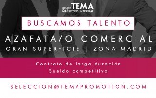 Oferta de trabajo: Azafato o Azafata Comercial