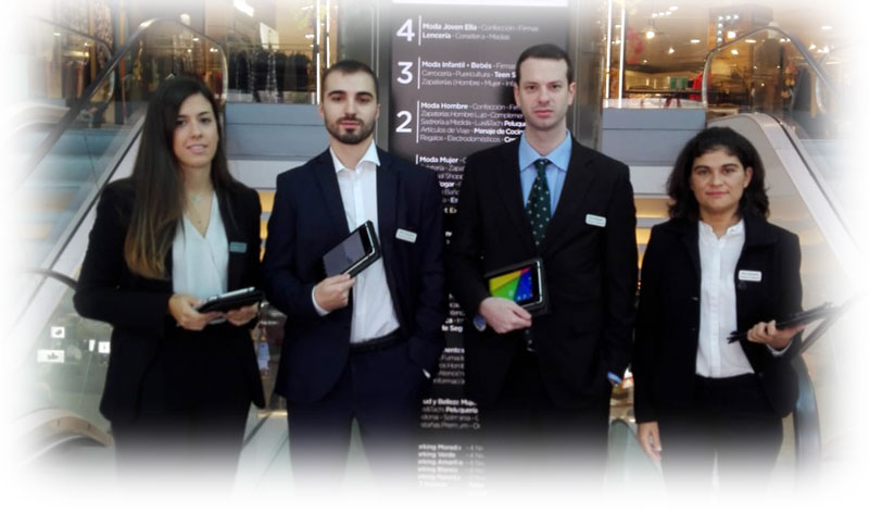 Promotores de la ETT en El Corte Inglés