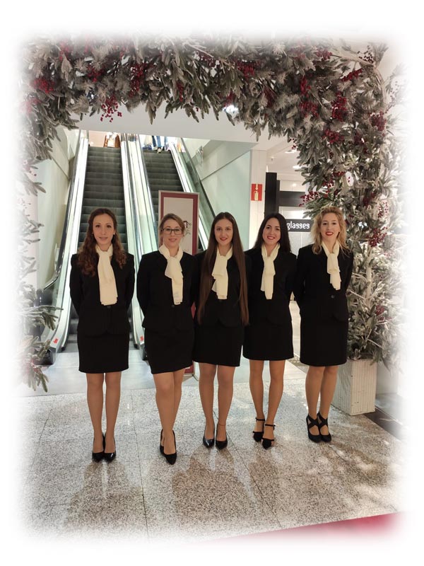 Azafatas para campañas de Navidad - TEMA