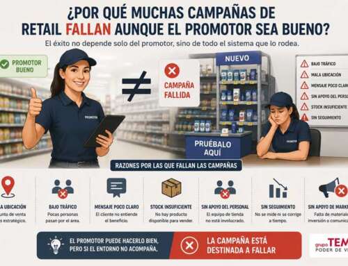 Por qué muchas campañas de retail fallan aunque el promotor sea bueno